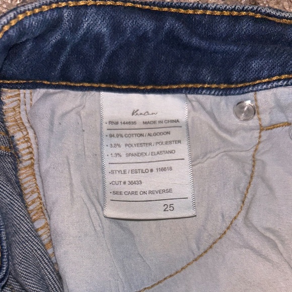 KanCan women’s skinny jeans distressed dark wash - Picture 4 of 5